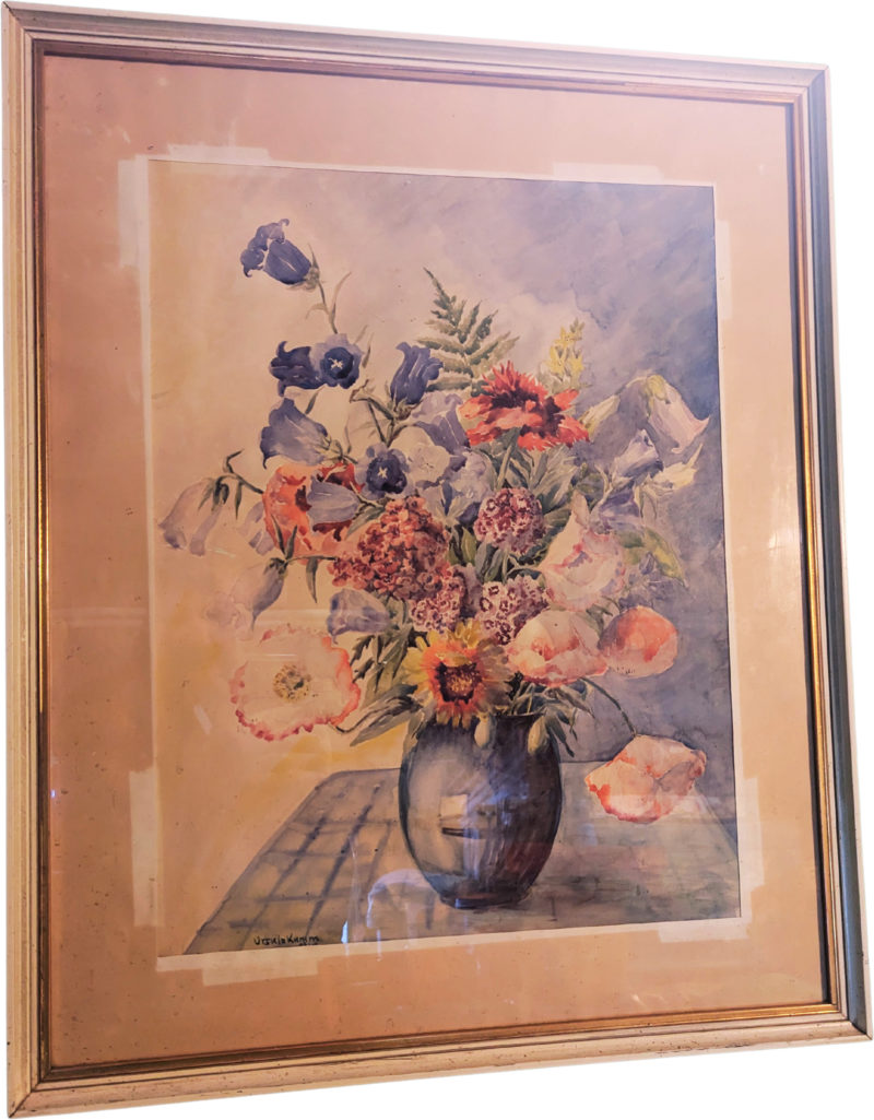 Blumen in Vase 60 cm x 73 cm hoch in Öl