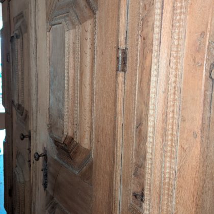 Zweitüriger Renaissance-Schrank aus Eiche, zweiteilig 1580 - 1620