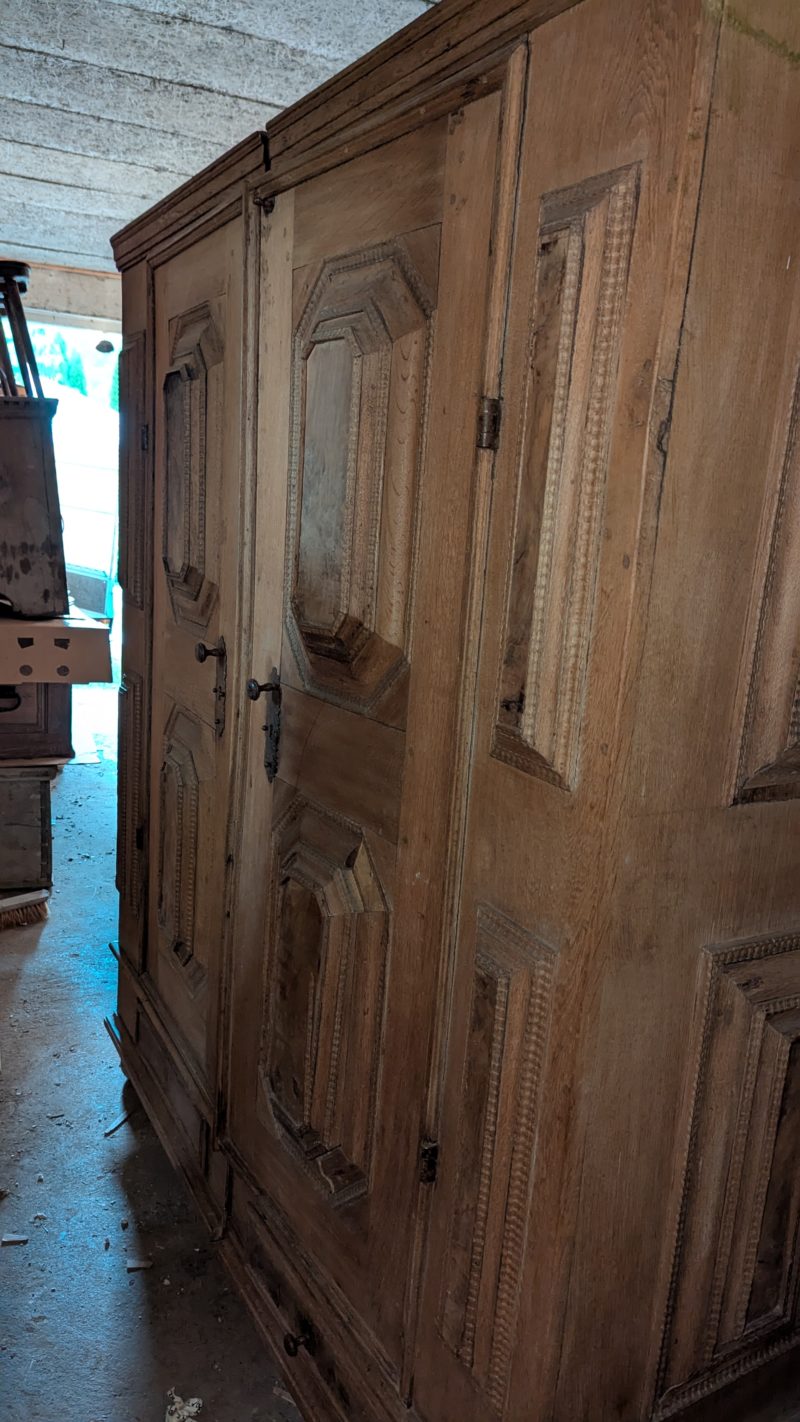 Zweitüriger Renaissance-Schrank aus Eiche, zweiteilig 1580 - 1620 – Bild 9